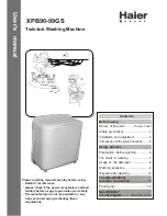 Preview for 1 page of Haier XPB90-99GS User Manual