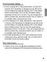 Preview for 29 page of Haier YR-E20 Operation & Installation Manual