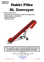 Hakki Pilke XL Conveyor 1 Instructions For Assembly, Operation And Maintenance preview