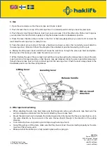 Preview for 3 page of Haklift LOABT800 Original Instructions Manual