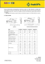 Preview for 6 page of Haklift LOABT800 Original Instructions Manual