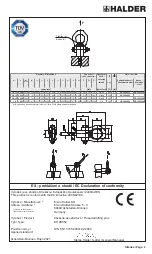 Preview for 2 page of HALDER EH 2B352 Short Instruction Manual