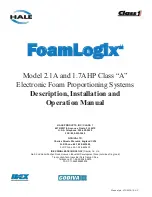 HALE FoamLogix 1.7AHP Description, Installation And Operation Manual preview