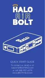 Halo BOLT AIR Quick Start Manual preview