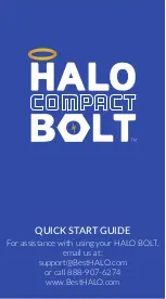 Halo Compact Bolt Quick Start Manual preview