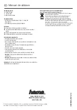 Preview for 14 page of Hama 78496 Operating Instructions Manual