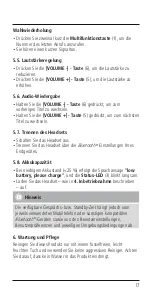 Preview for 18 page of Hama MyVoice 600 Operating Instructions Manual