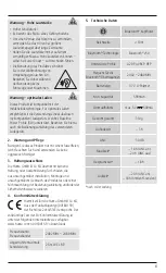 Preview for 5 page of Hama Passion Voyage Warnings And Safety Instructions