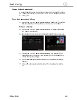 Preview for 63 page of Hama PRN45HD Instruction Manual