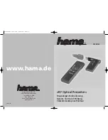 Hama RF Optical Presenter Operating	 Instruction preview