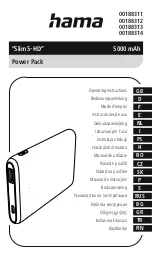 Preview for 1 page of Hama Slim5-HD Operating Instructions Manual