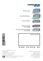 Preview for 46 page of Hameg HM6050-2K Manual