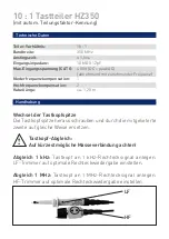 Preview for 2 page of Hameg HZ350 Manual