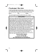 Preview for 10 page of Hamilton Beach 62680 - PROCTOR Silex 6 Speed Mix Mate Hand... Use & Care Manual