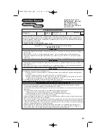 Preview for 27 page of Hamilton Beach 62680 - PROCTOR Silex 6 Speed Mix Mate Hand... Use & Care Manual