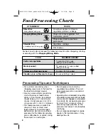 Preview for 8 page of Hamilton Beach 70450 - 6 Cup Bowl Food Processor Use & Care Manual