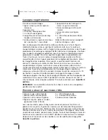 Preview for 29 page of Hamilton Beach 70550R - PROCTOR Silex 350W 2 Speed Food Processor Use & Care Manual