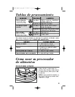 Preview for 39 page of Hamilton Beach 70550R - PROCTOR Silex 350W 2 Speed Food Processor Use & Care Manual