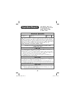 Preview for 30 page of Hamilton Beach 76800 Instructions Manual