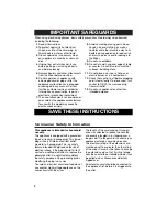 Preview for 2 page of Hamilton Beach 840125800 User Manual