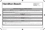 Preview for 23 page of Hamilton Beach Expert-Toast 22994 Manual