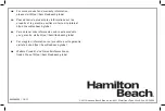 Preview for 92 page of Hamilton Beach Stack & Snap Operation Manual - Original Instructions