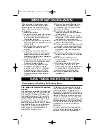 Preview for 2 page of Hamilton Beach Stay or Go 45114 Instructions Manual