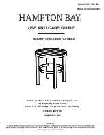 Preview for 15 page of HAMPTON BAY 1003 391 254 Use And Care Manual