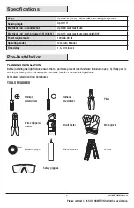 Preview for 3 page of HAMPTON BAY 314423 Use And Care Manual