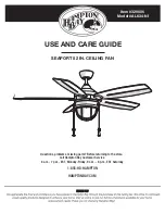 HAMPTON BAY 329006 Use And Care Manual preview