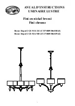 Preview for 5 page of HAMPTON BAY 518-132 Manual