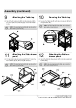 Preview for 8 page of HAMPTON BAY BEDFORD DS05QRH Use And Care Manual