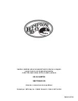 Preview for 28 page of HAMPTON BAY Legion EST-534T-10 Use And Care Manual