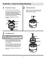 Preview for 10 page of HAMPTON BAY MADISON AK30A-BN Use And Care Manual