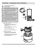 Preview for 12 page of HAMPTON BAY MADISON AK30A-BN Use And Care Manual