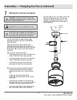 Preview for 13 page of HAMPTON BAY MADISON AK30A-BN Use And Care Manual