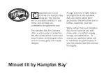 Preview for 2 page of HAMPTON BAY Minuet III AG806C-EB Owner'S Manual