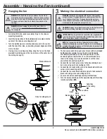 Preview for 9 page of HAMPTON BAY TUCSON 51548 Use And Care Manual