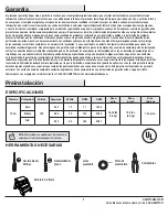 Preview for 18 page of HAMPTON BAY TUCSON 51548 Use And Care Manual