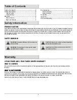 Preview for 2 page of HAMPTON BAY UCA171057-HAZE Use And Care Manual