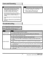 Preview for 19 page of HAMPTON BAY YG269AP-MWH Use And Care Manual