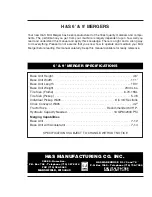 Preview for 33 page of H&S M6 Parts List And Operator'S Instructions