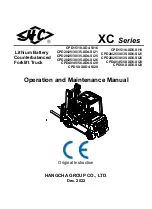 HANGCHA XC Series Operation And Maintenance Manual preview