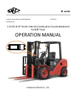 HANGCHA XF Series Operation Manual preview