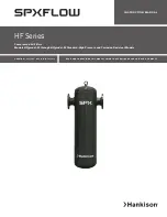 Preview for 1 page of HANKISON SPXFLOW HF Series Instruction Manual