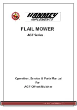 HANMEY AGF Series Operation, Service & Parts Manual preview