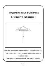 Preview for 13 page of Hanover Brigantine BRIGDN5PCSWSQ-SU Owner'S Manual