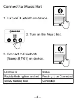 Preview for 6 page of HANPURE Music hat User Manual