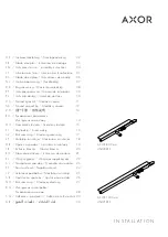 Hans Grohe AXOR 1200mm 45421 Instructions For Use/Assembly Instructions preview