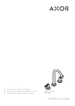 Hans Grohe AXOR One 130 48050 1 Series Installation/User Instructions/Warranty preview